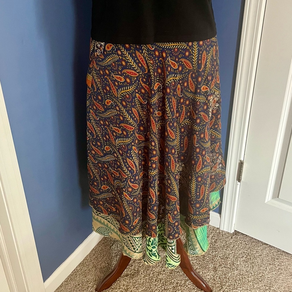 Darn Good Yarn Sari Wrap Skirt